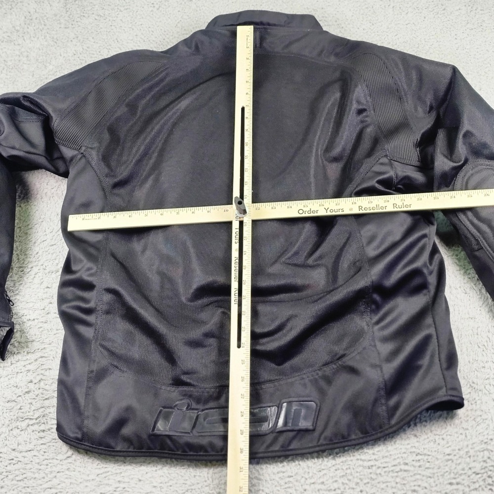 Icon Jacket Mens 3XL Black Hooligan 2 Stealth Motorcycle Textile Padded Armor - Picture 15 of 16